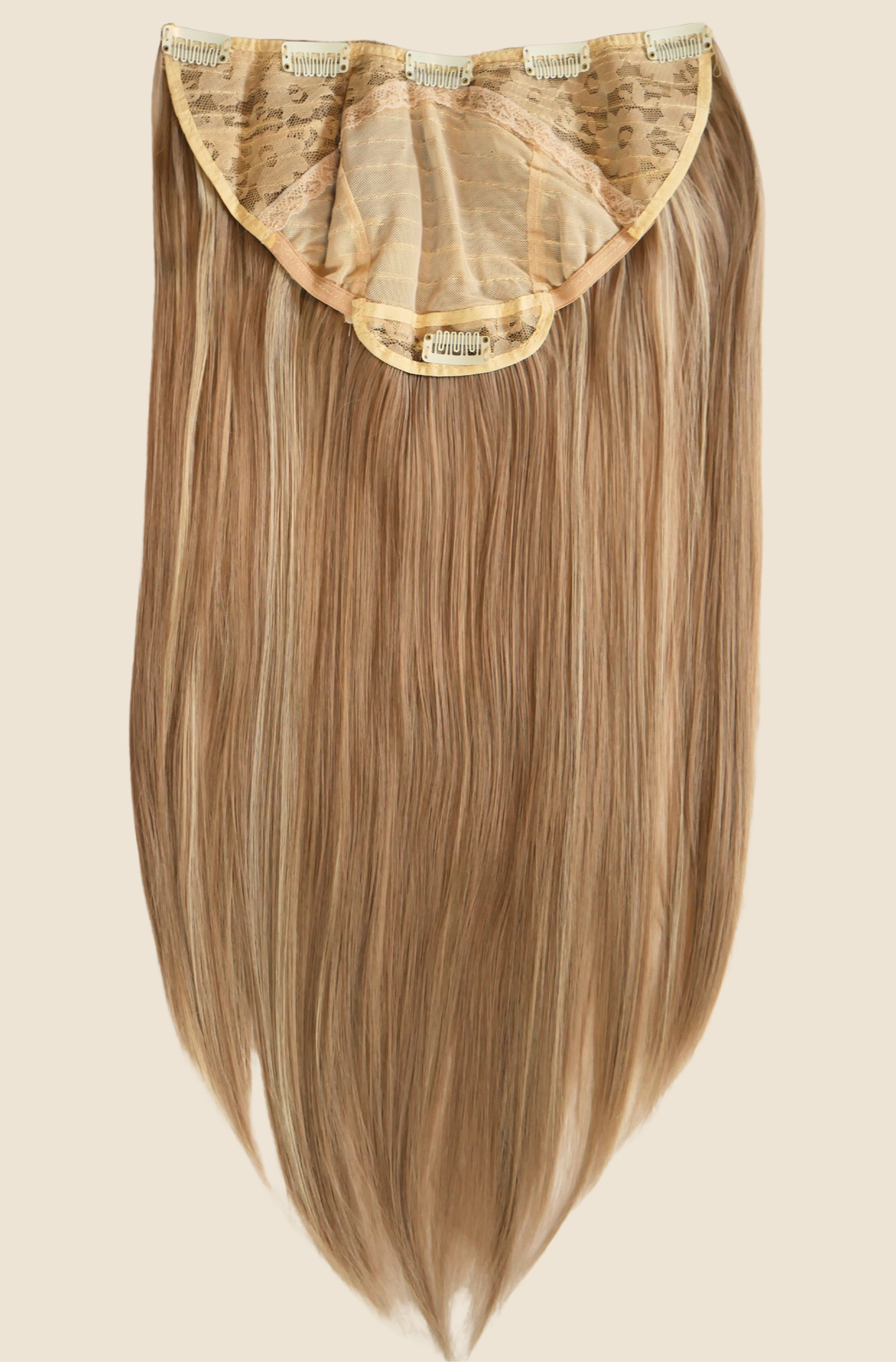 Blonde Long Straight Clip-in U-Part Hair Extensions