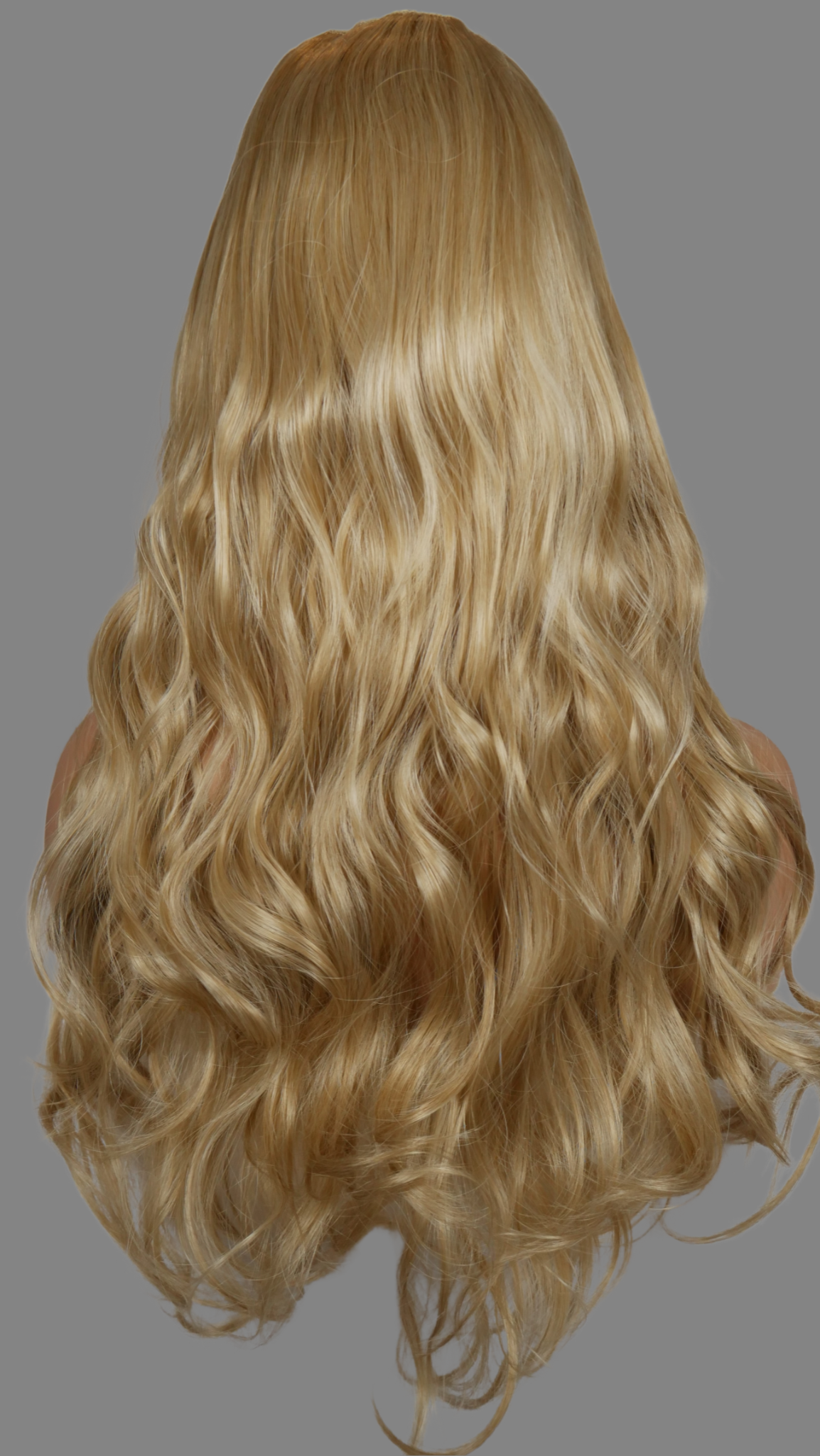 Light Blonde Long Wavy Clip-in U-Part Hair Extensions