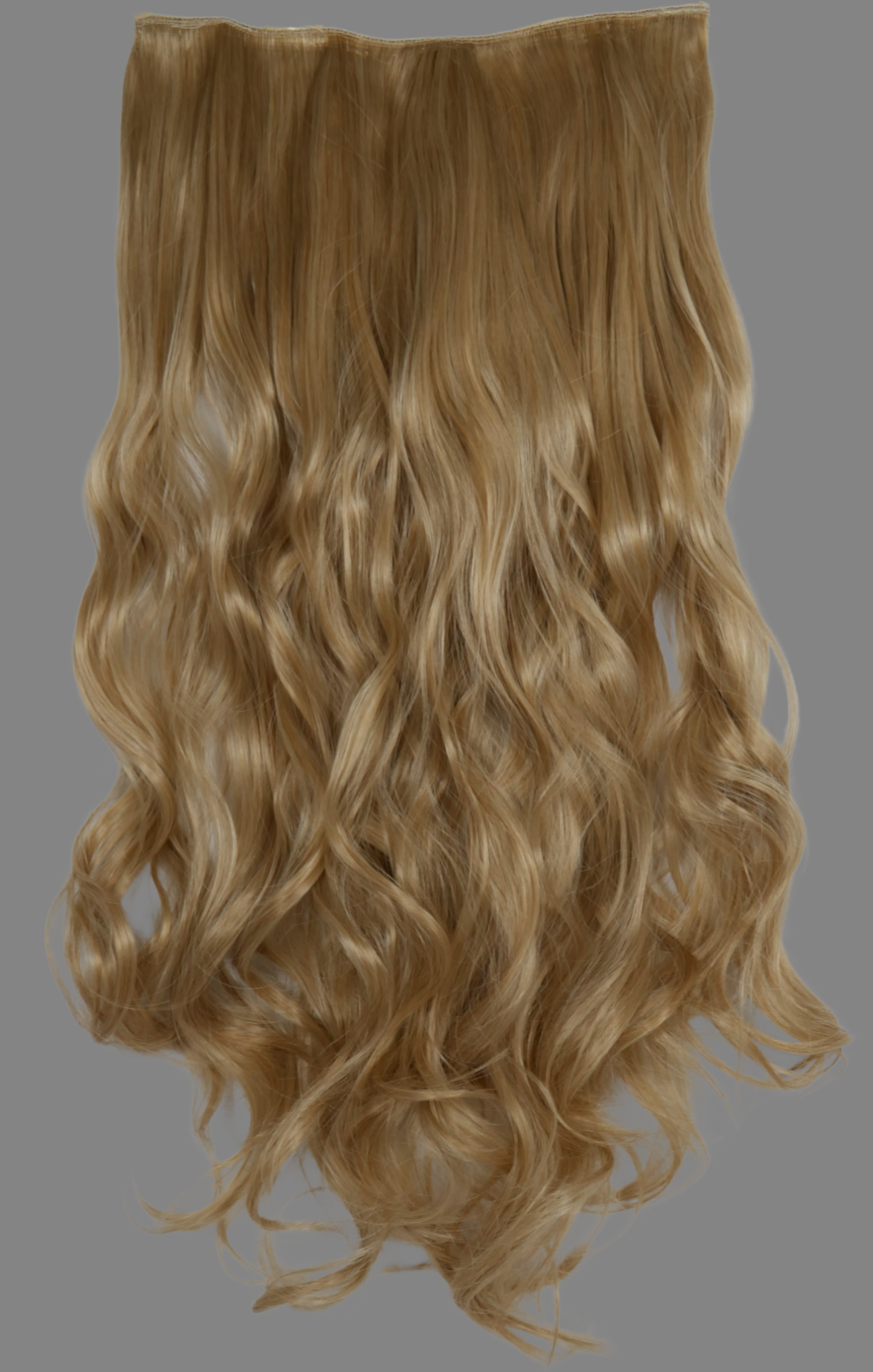 Light Blonde Long Wavy Clip-in U-Part Hair Extensions