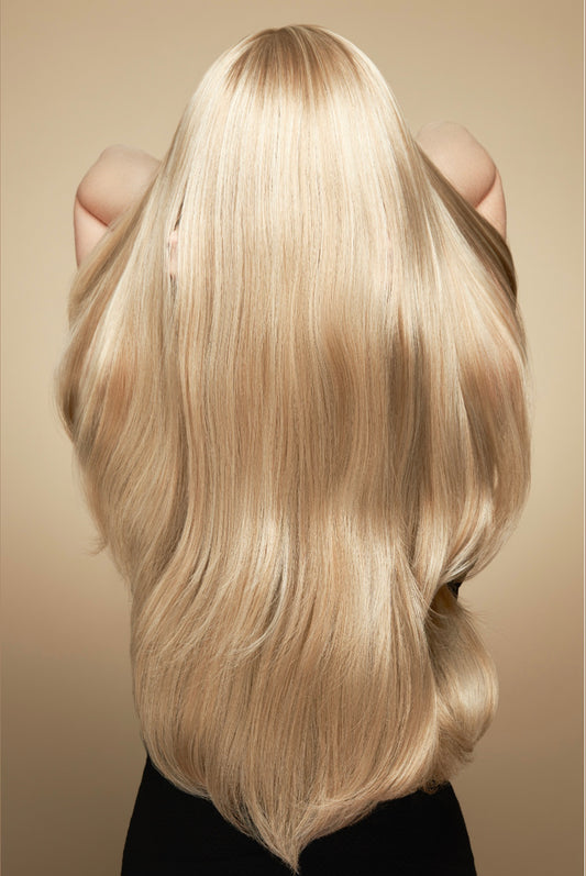 Blonde Long Straight Clip-in U-Part Hair Extensions