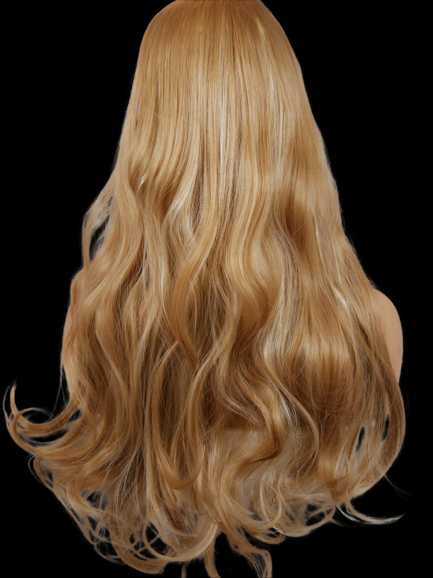 Golden Blonde Long Wavy Clip-in U-Part Hair Extensions